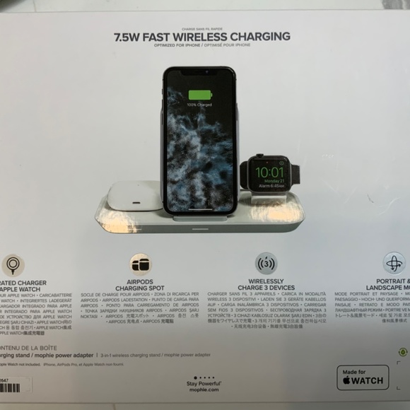 mophie Cell Phones & Accessories Mophie 3 In Wireless Charging